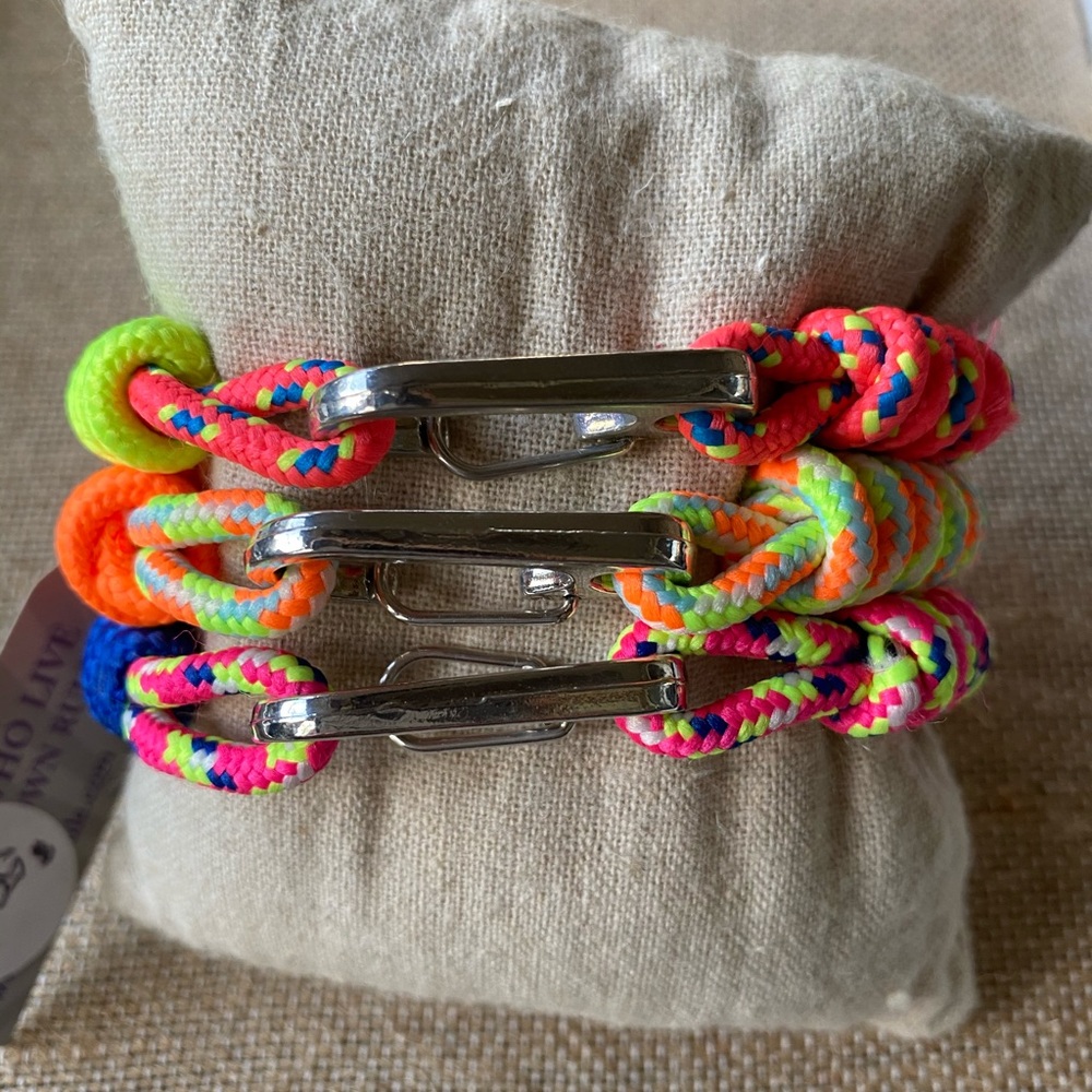 NWT set of 3 Neon Cord Bracelets by Gypsy Soule